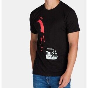 The Godfather Men's Cotton Graphic Print TShirt Short Sleeve Black Size XL NWT
